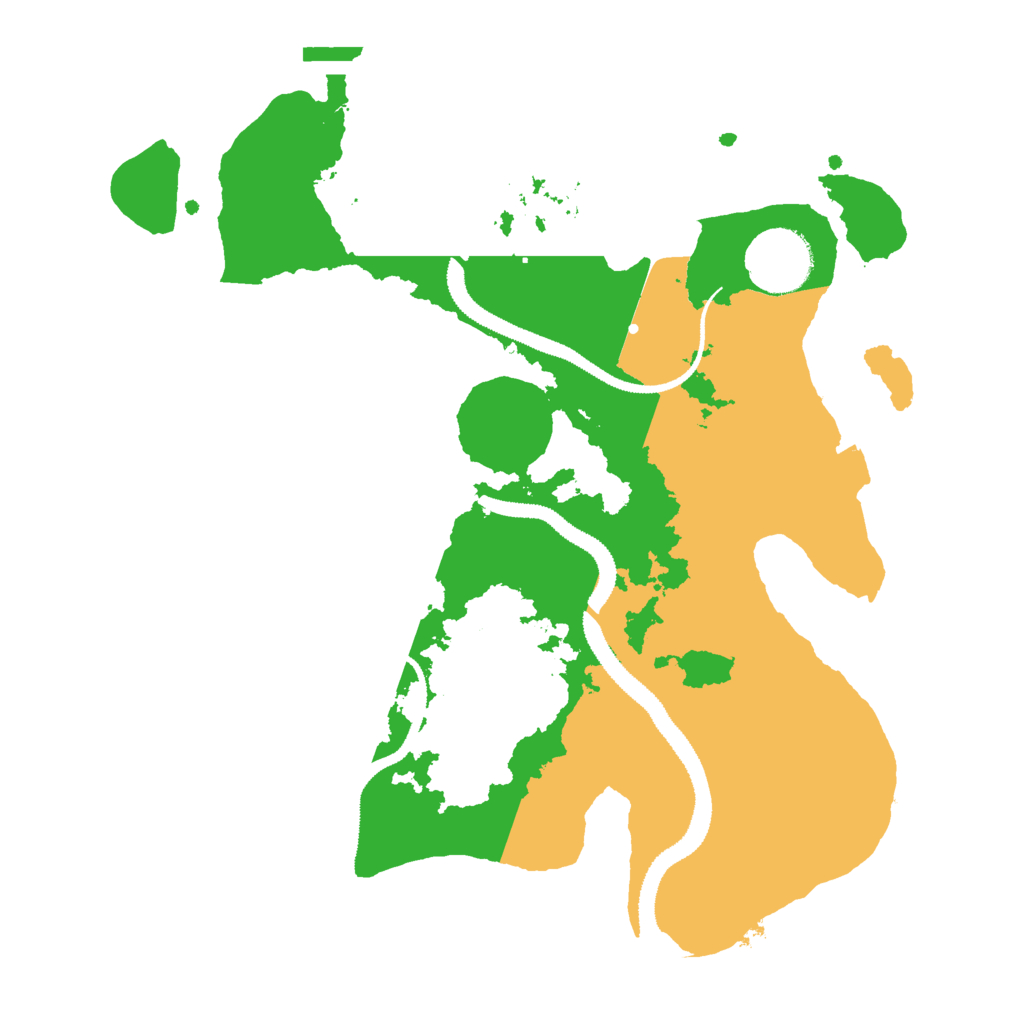 Biome Rust Map: Procedural Map, Size: 2900, Seed: 2142069