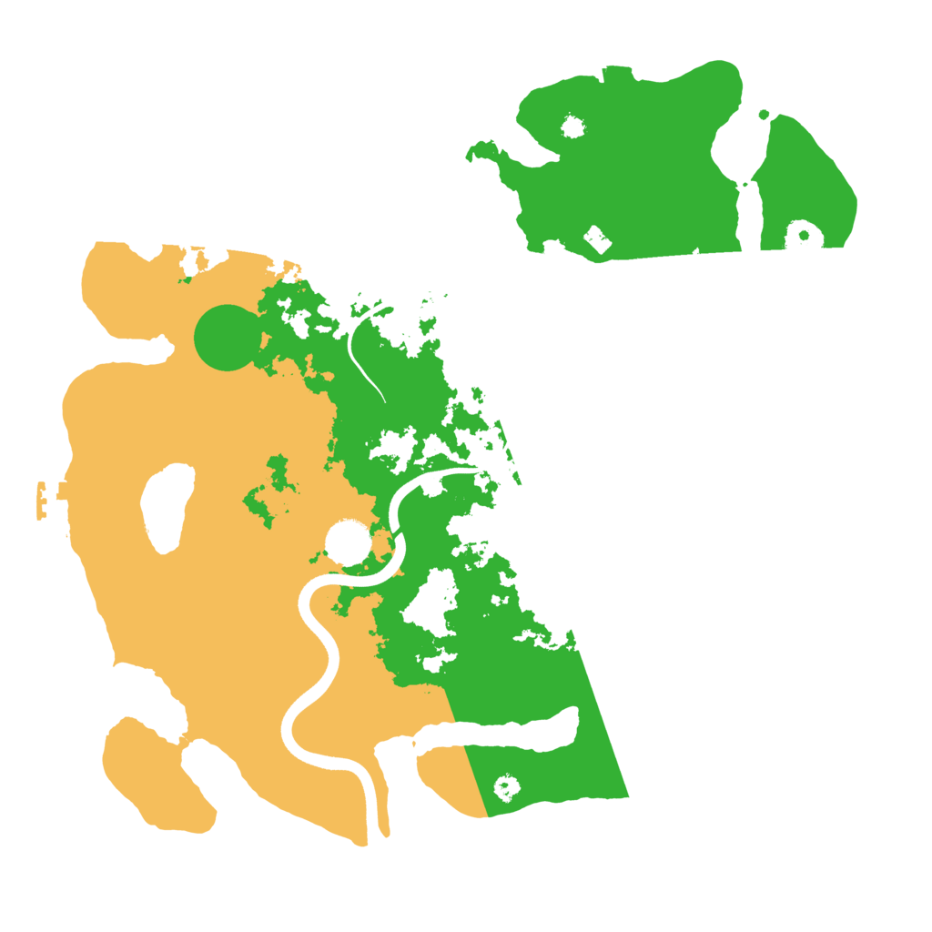 Biome Rust Map: Procedural Map, Size: 3700, Seed: 764886258