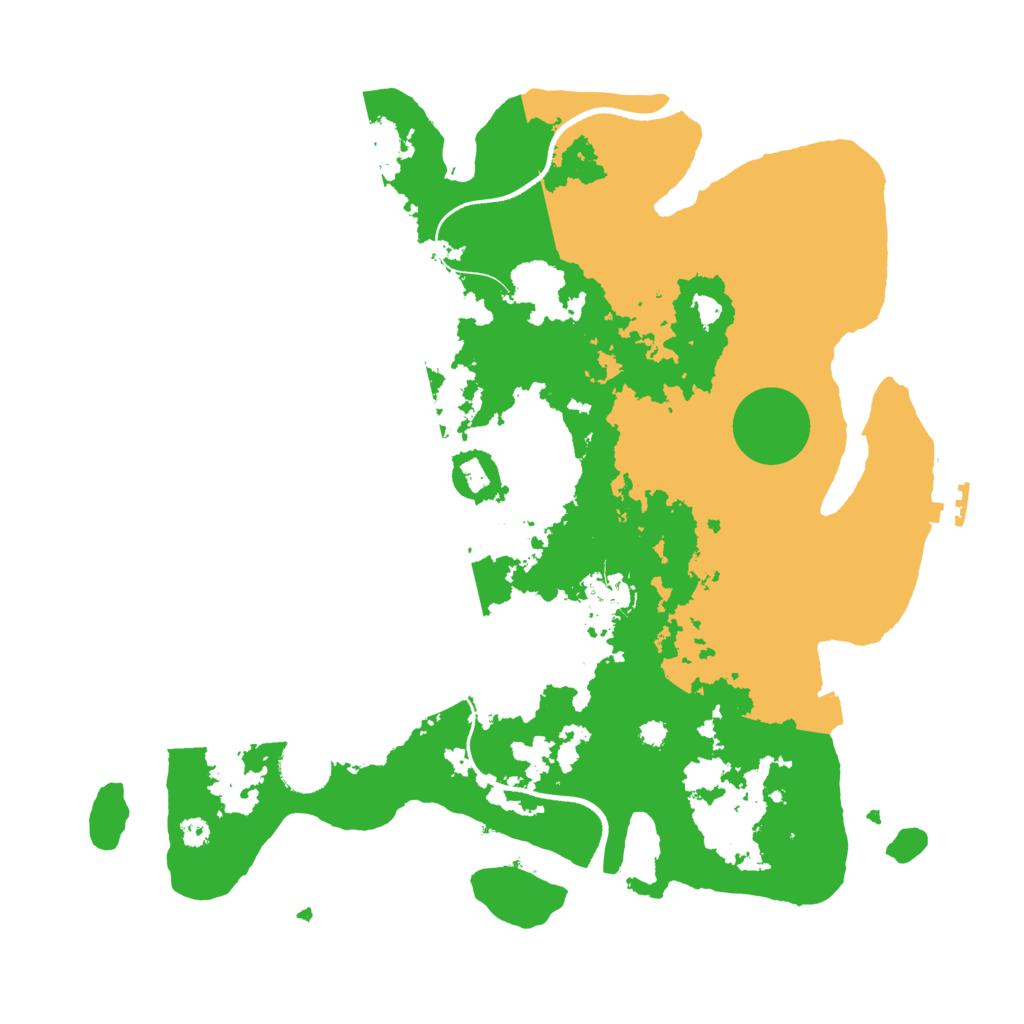 Biome Rust Map: Procedural Map, Size: 3500, Seed: 529057847