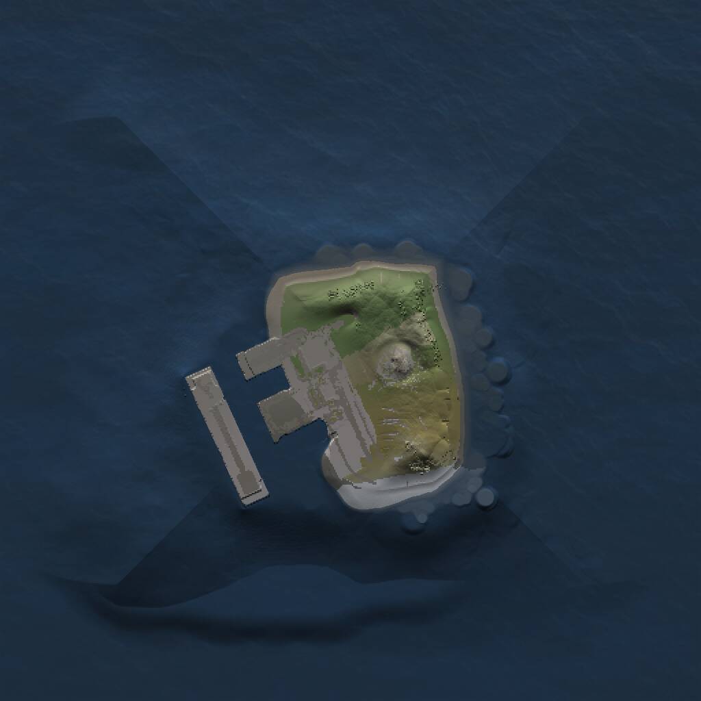 Rust Map: Procedural Map, Size: 1000, Seed: 738926, 2 Monuments