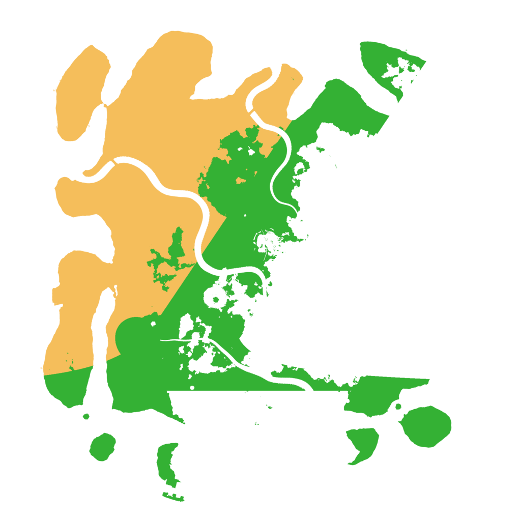 Biome Rust Map: Procedural Map, Size: 3500, Seed: 927668