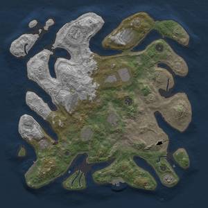 Thumbnail Rust Map: Procedural Map, Size: 4000, Seed: 1481375938, 15 Monuments