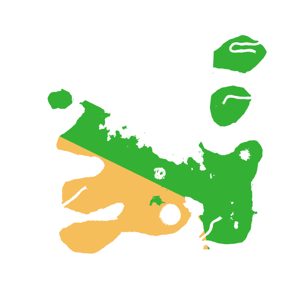 Biome Rust Map: Procedural Map, Size: 2500, Seed: 498619