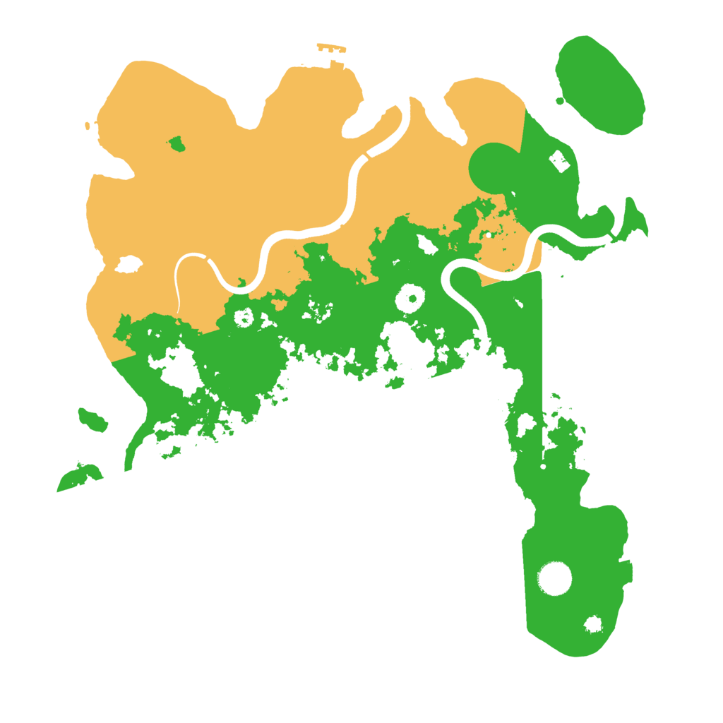 Biome Rust Map: Procedural Map, Size: 3750, Seed: 449556127