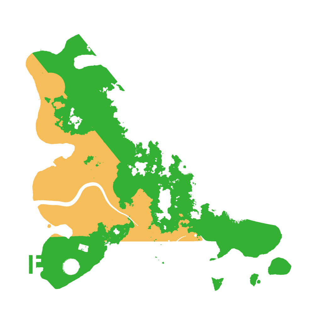 Biome Rust Map: Procedural Map, Size: 3500, Seed: 216415555