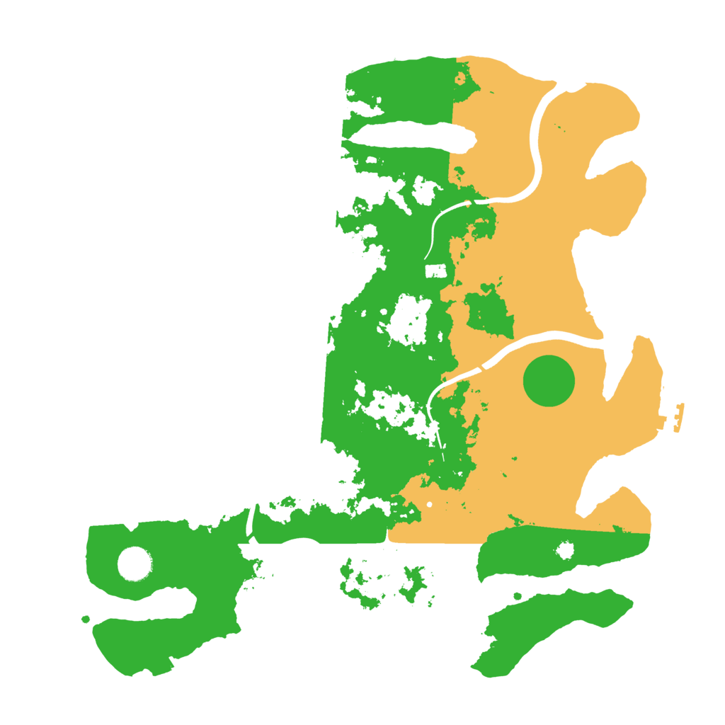 Biome Rust Map: Procedural Map, Size: 3700, Seed: 1006066255