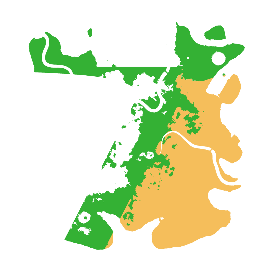 Biome Rust Map: Procedural Map, Size: 3500, Seed: 783917