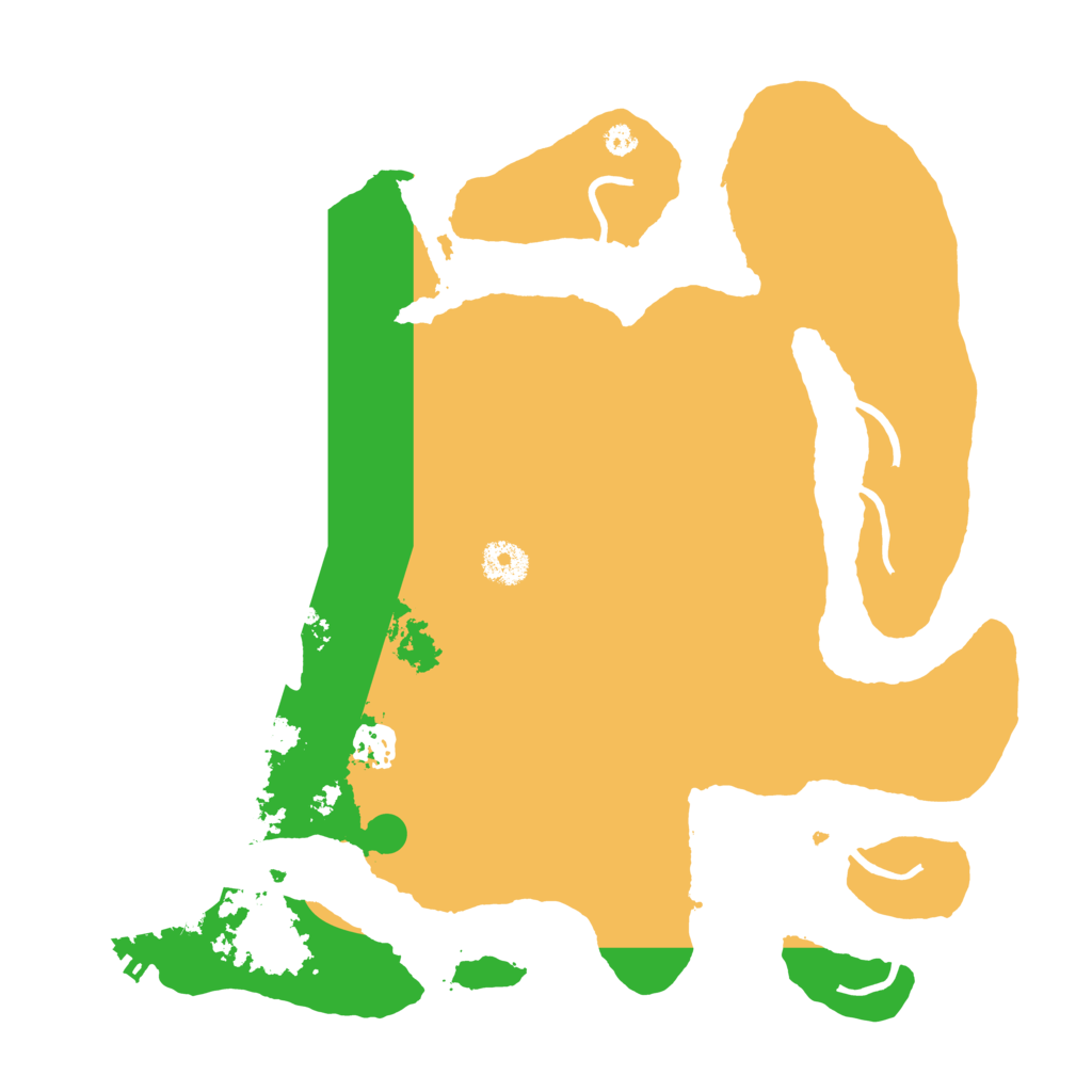 Biome Rust Map: Procedural Map, Size: 3600, Seed: 25722321