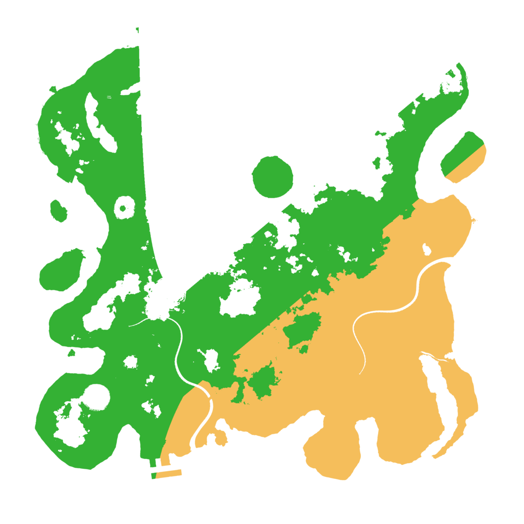 Biome Rust Map: Procedural Map, Size: 3500, Seed: 71005440