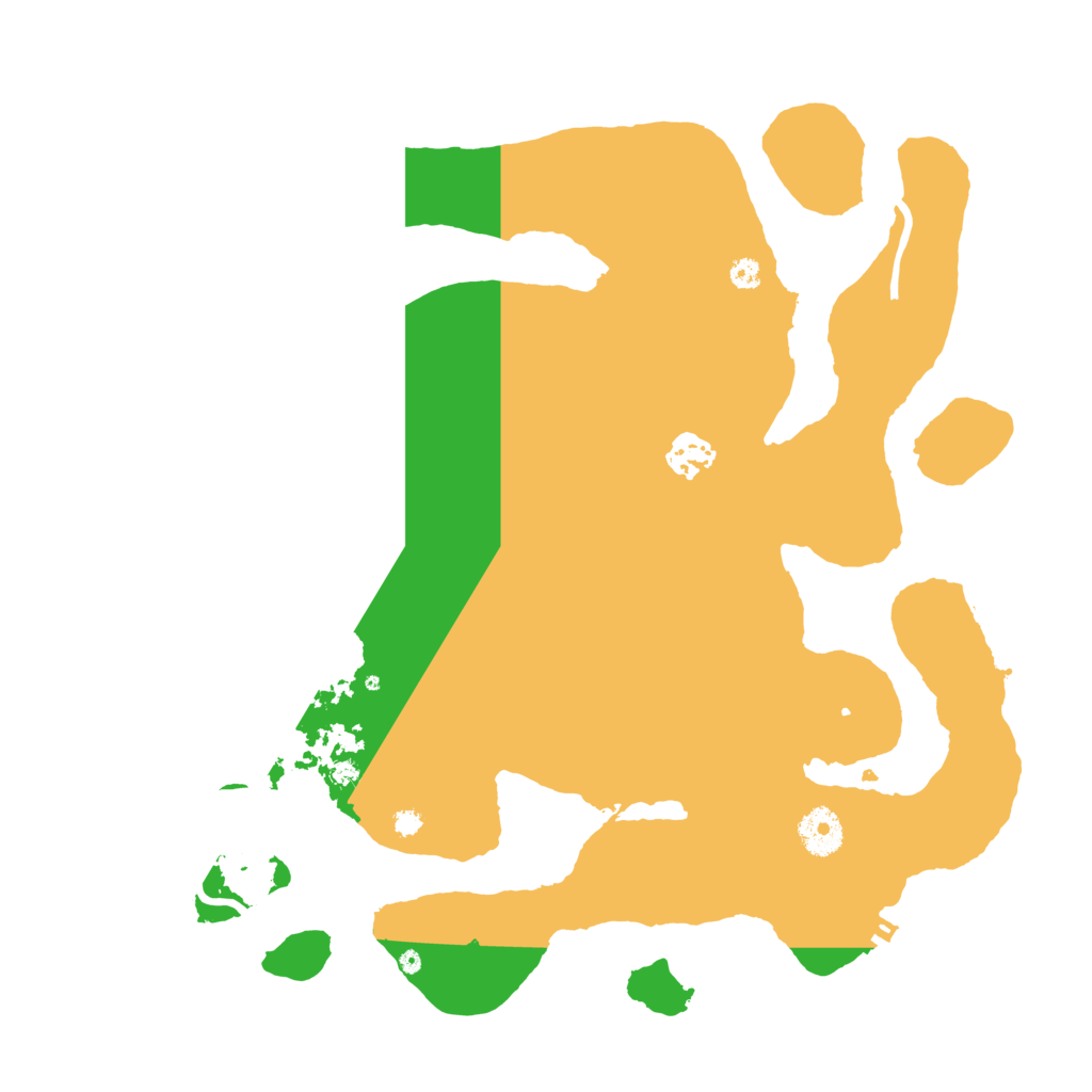 Biome Rust Map: Procedural Map, Size: 3600, Seed: 883394492