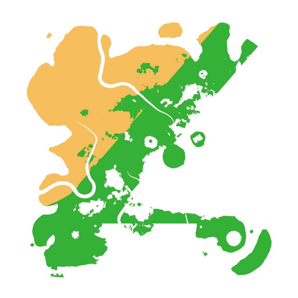 Biome Rust Map: Procedural Map, Size: 3500, Seed: 423698