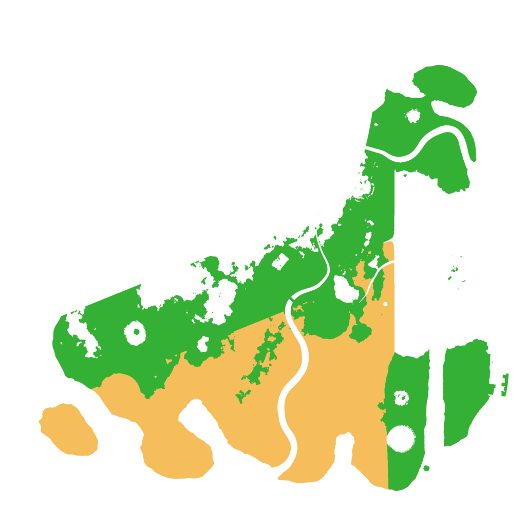 Biome Rust Map: Procedural Map, Size: 3500, Seed: 658805