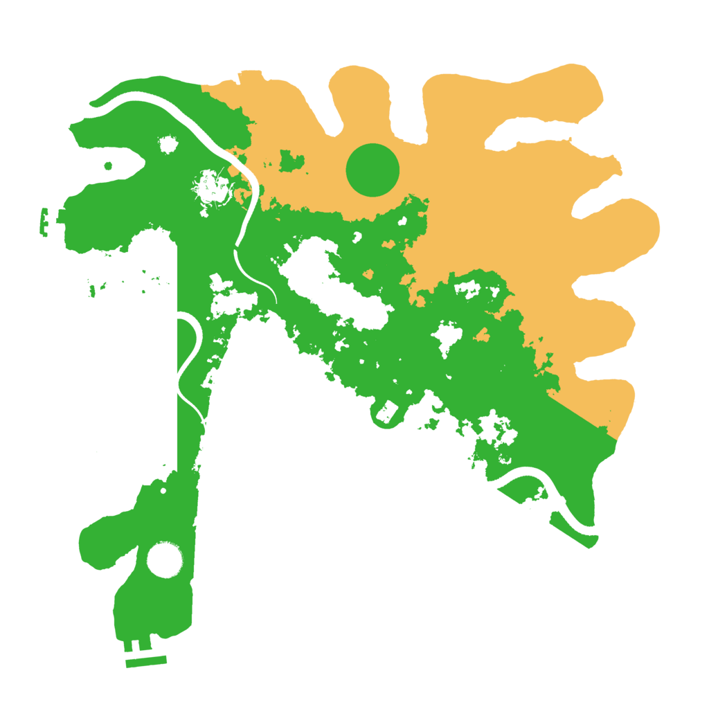 Biome Rust Map: Procedural Map, Size: 3500, Seed: 568095868