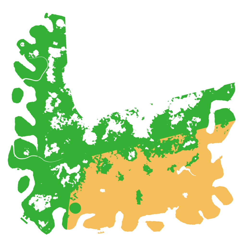 Biome Rust Map: Procedural Map, Size: 5850, Seed: 1
