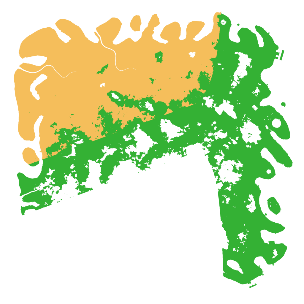Biome Rust Map: Procedural Map, Size: 6000, Seed: 1586988066