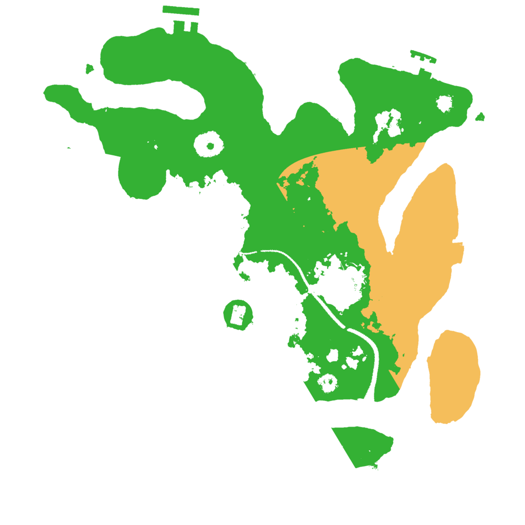 Biome Rust Map: Procedural Map, Size: 2900, Seed: 21420