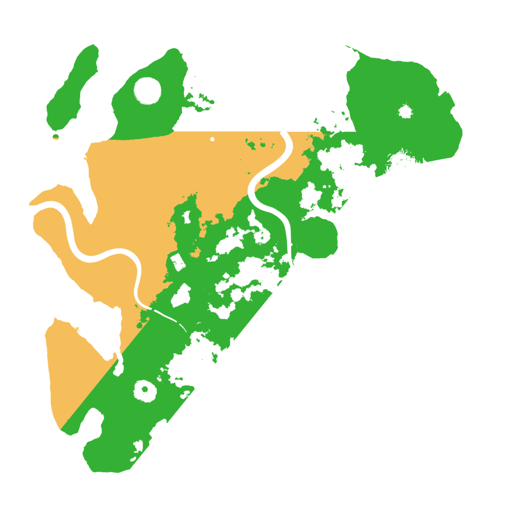 Biome Rust Map: Procedural Map, Size: 3500, Seed: 86375441