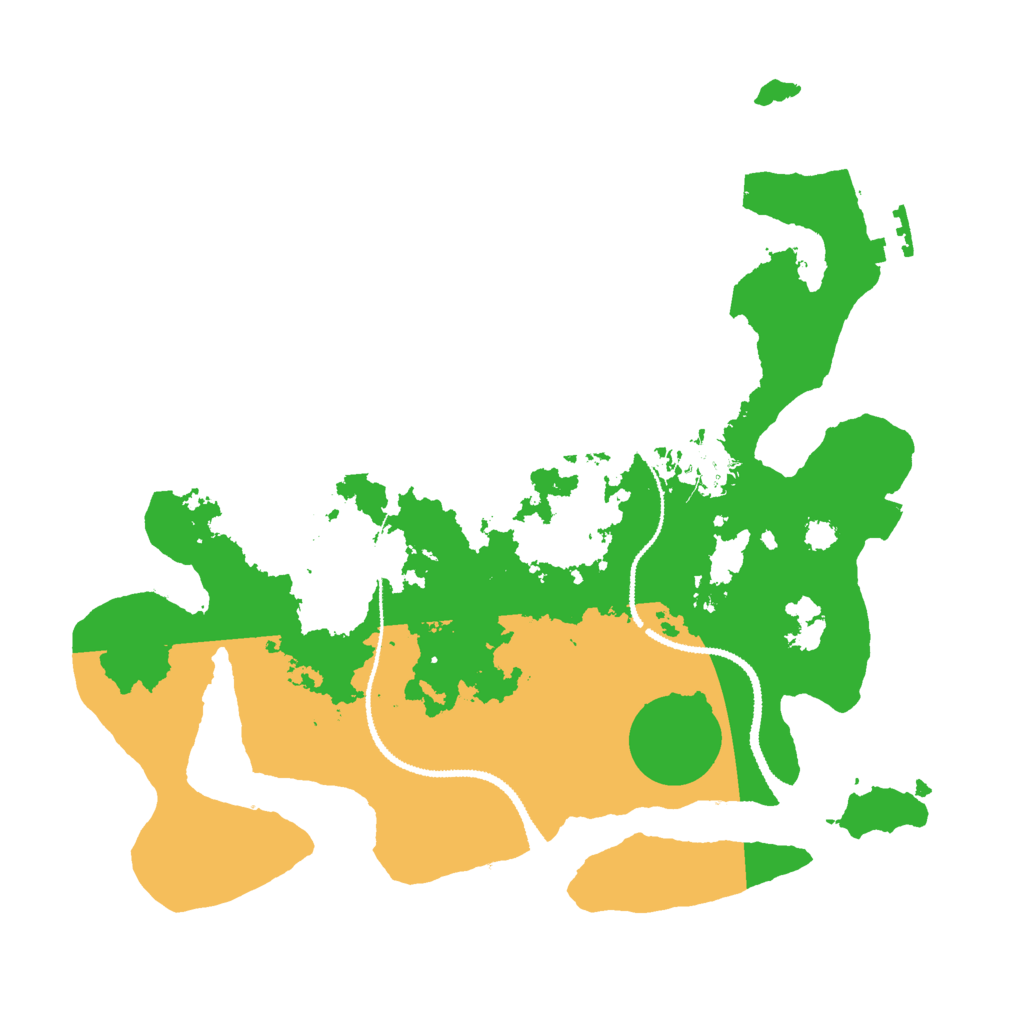 Biome Rust Map: Procedural Map, Size: 3000, Seed: 467281094