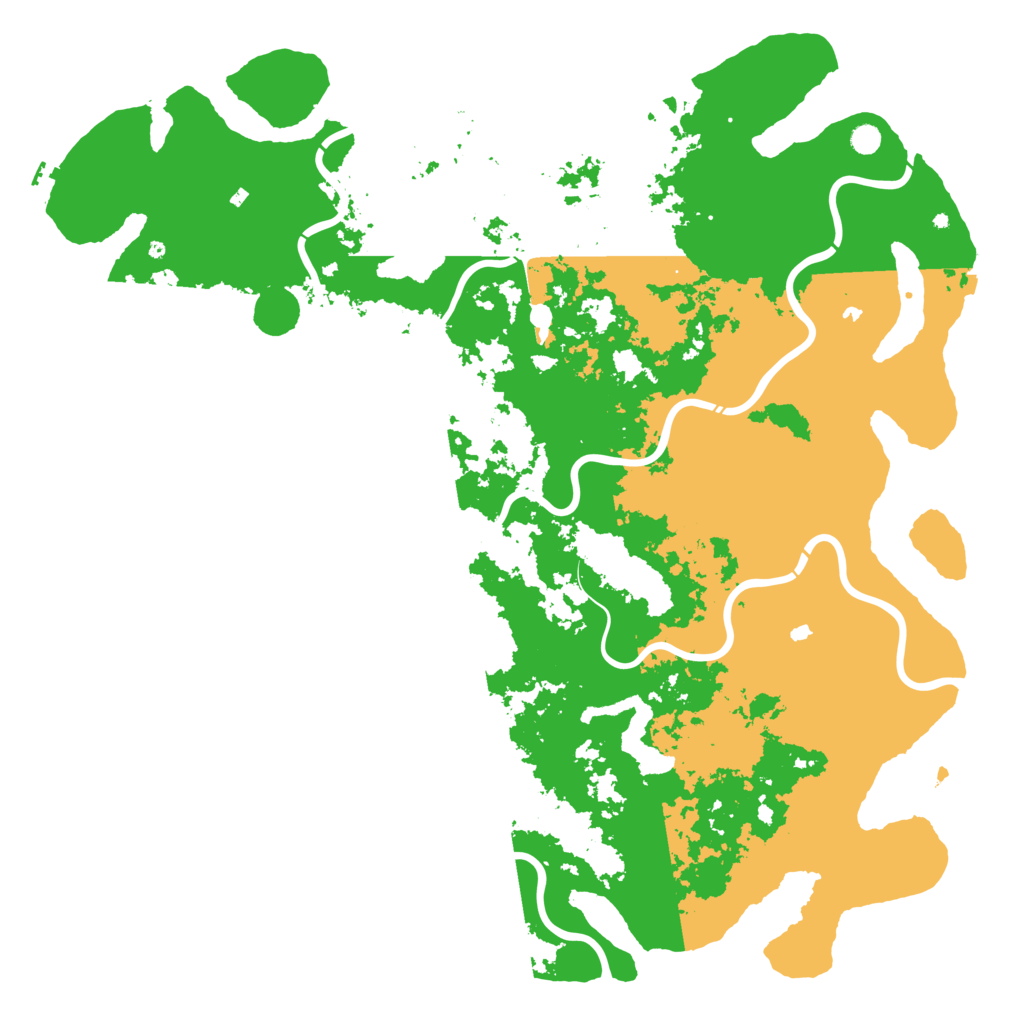 Biome Rust Map: Procedural Map, Size: 6000, Seed: 9810018