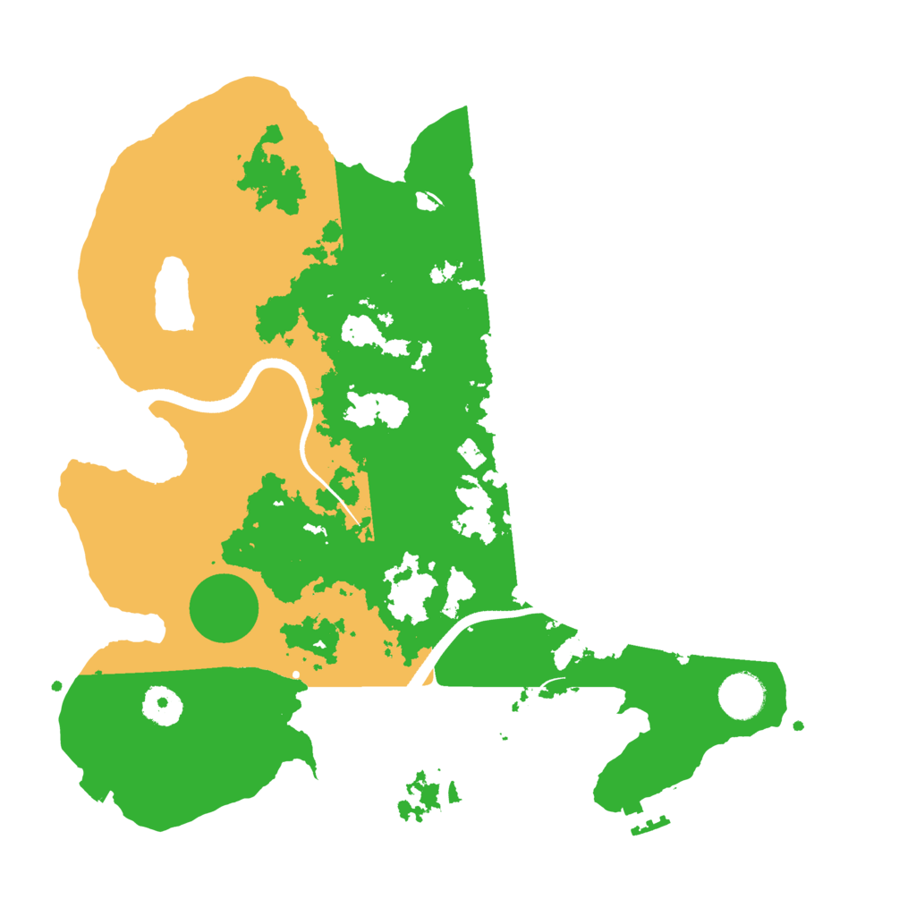 Biome Rust Map: Procedural Map, Size: 3500, Seed: 9264236