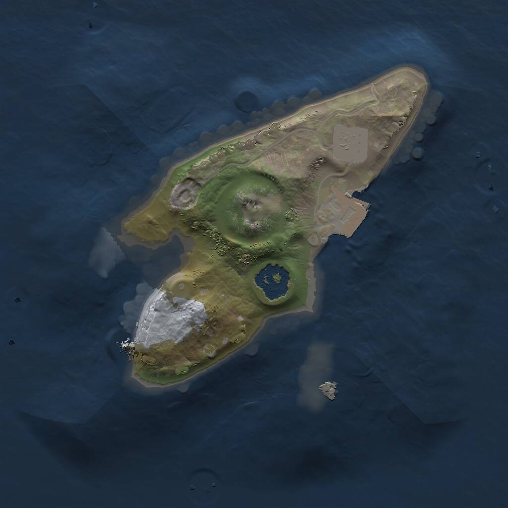 Rust Map: Procedural Map, Size: 1500, Seed: 77978126, 1 Monuments