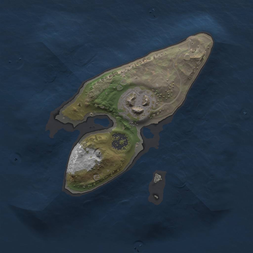 Rust Map: Procedural Map, Size: 1500, Seed: 77978126, 3 Monuments