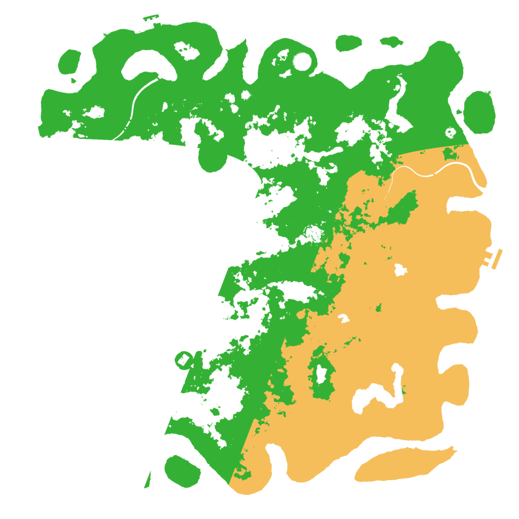 Biome Rust Map: Procedural Map, Size: 5000, Seed: 54564