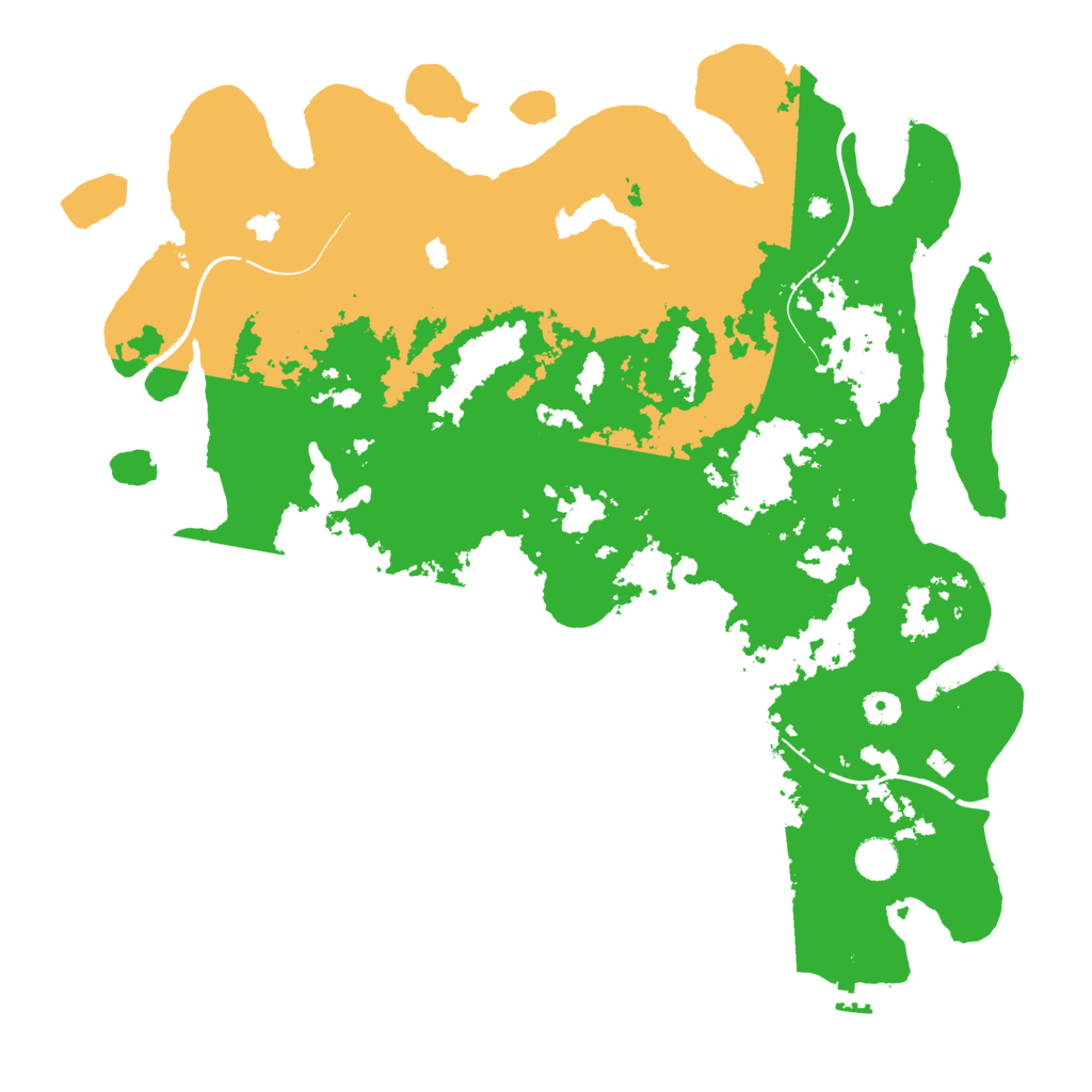 Biome Rust Map: Procedural Map, Size: 4500, Seed: 27512