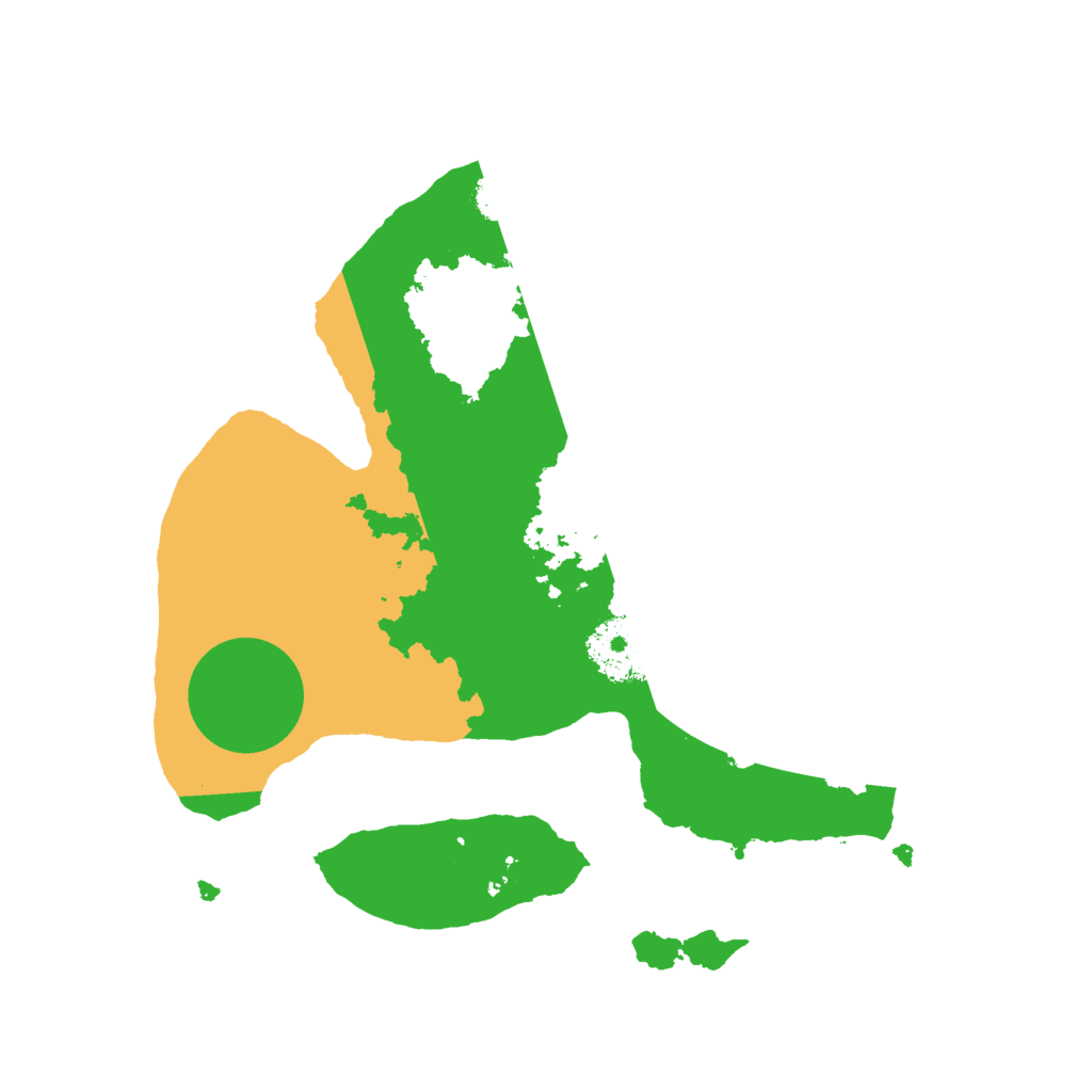 Biome Rust Map: Procedural Map, Size: 2500, Seed: 2700
