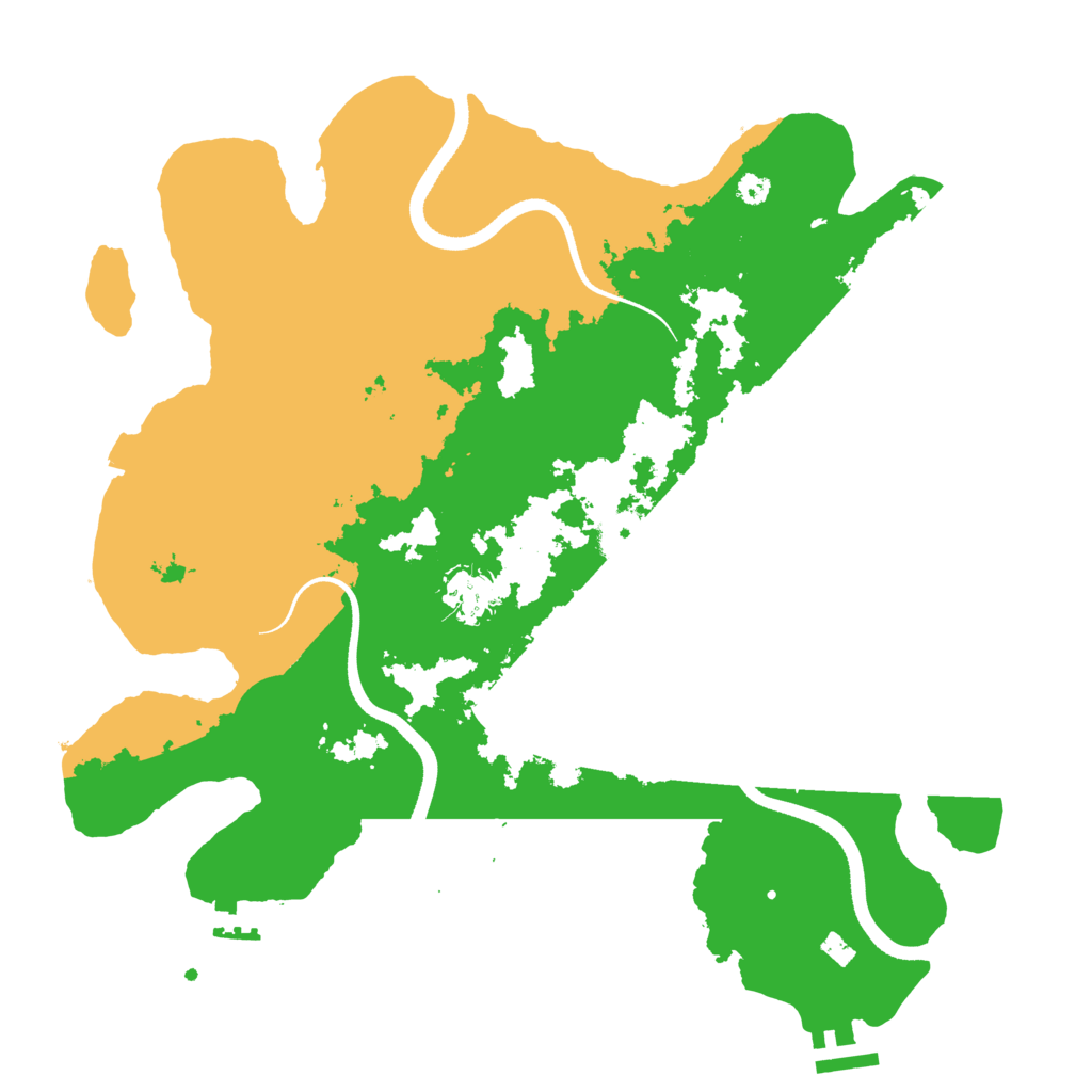 Biome Rust Map: Procedural Map, Size: 3500, Seed: 97254