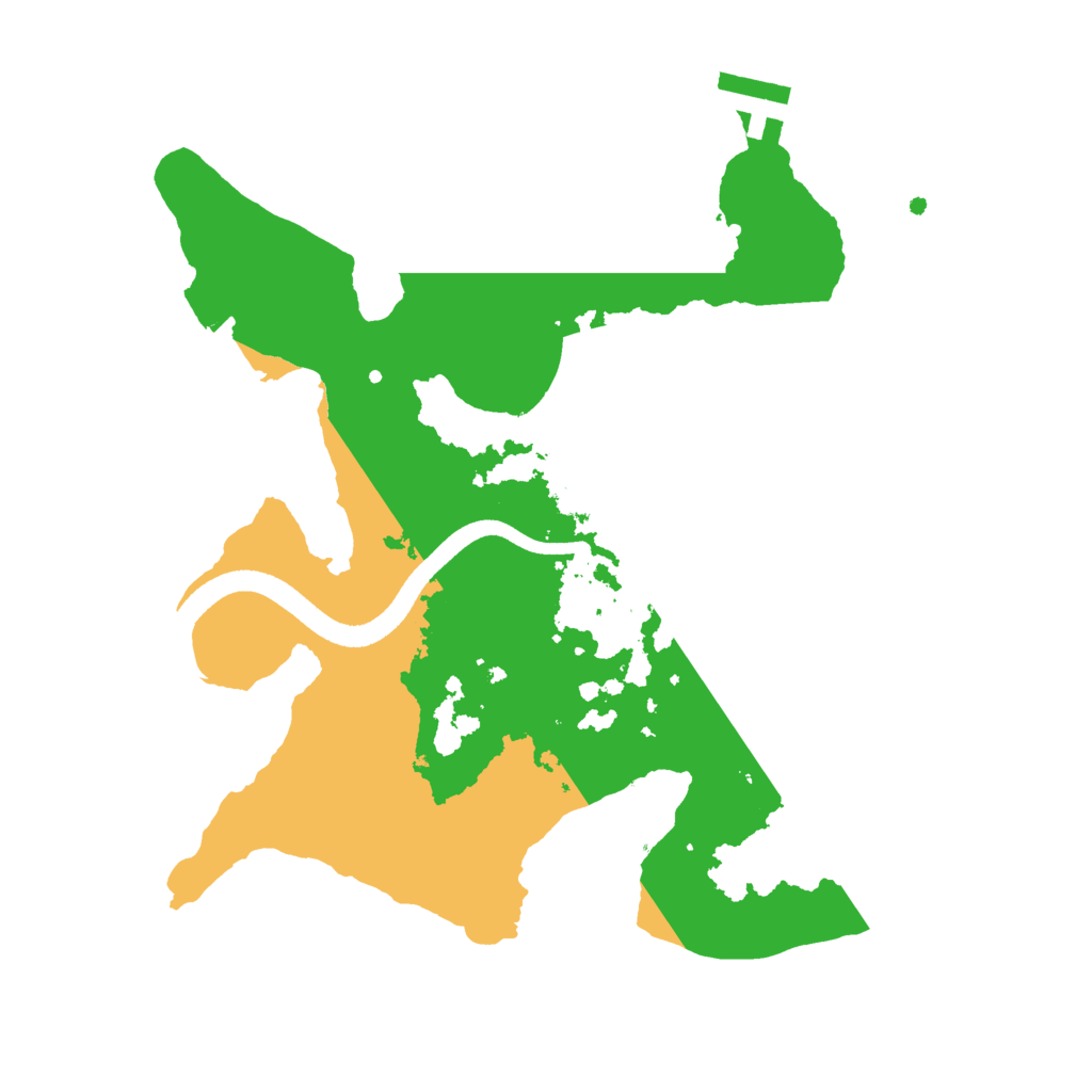 Biome Rust Map: Procedural Map, Size: 2500, Seed: 20772