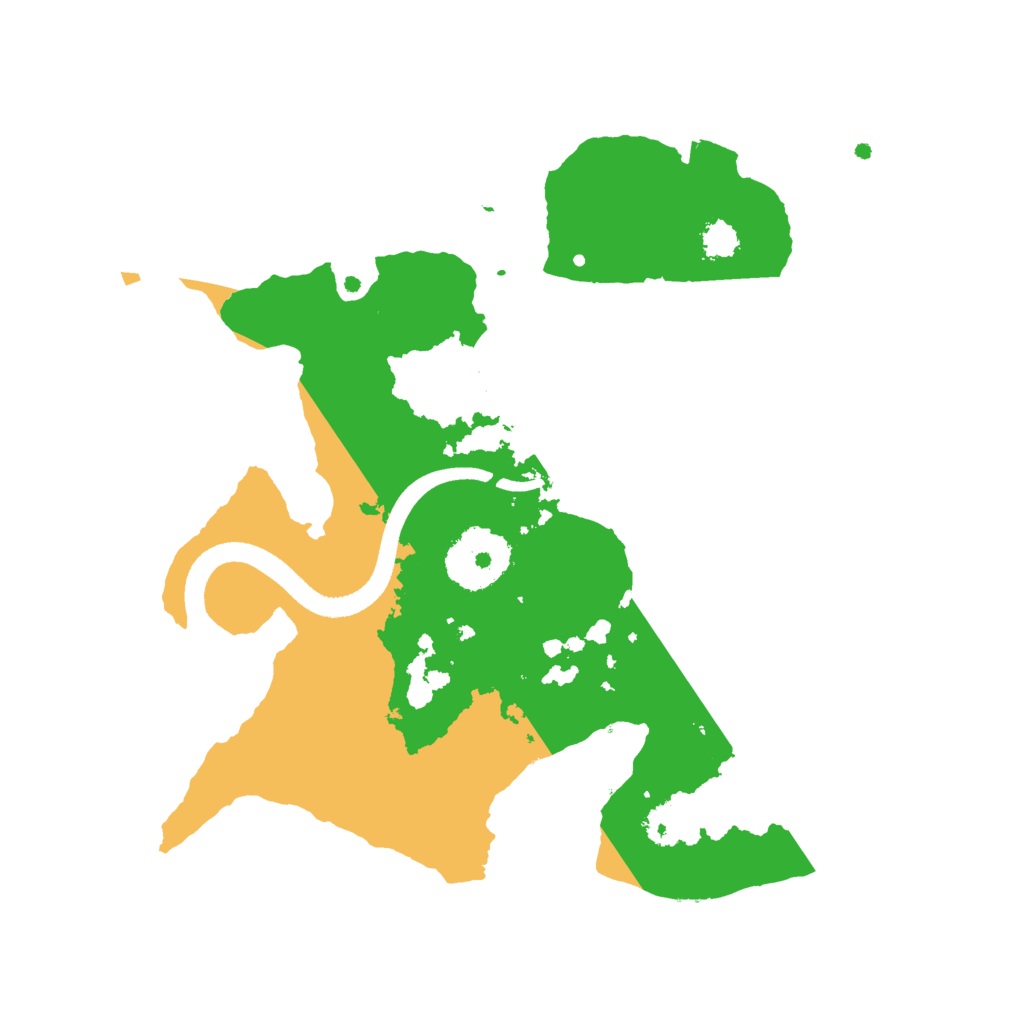 Biome Rust Map: Procedural Map, Size: 2500, Seed: 20772