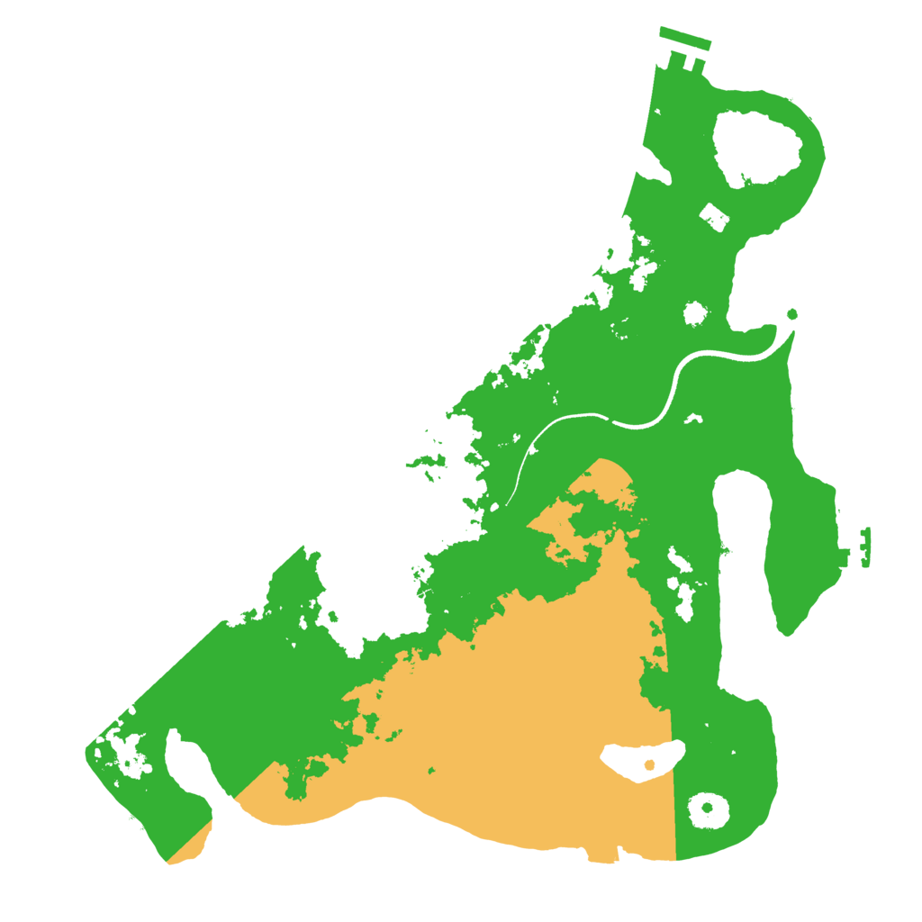 Biome Rust Map: Procedural Map, Size: 3500, Seed: 3587