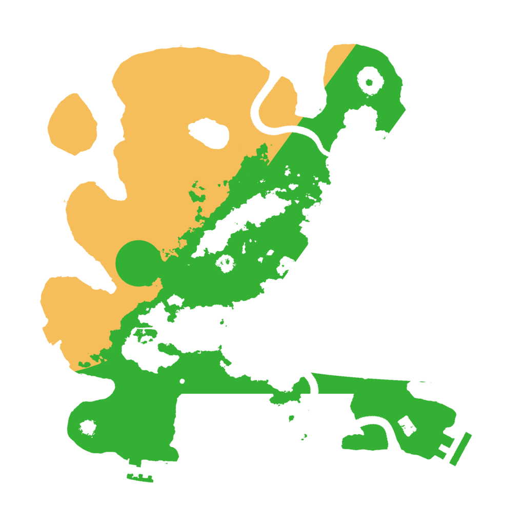 Biome Rust Map: Procedural Map, Size: 3000, Seed: 11545