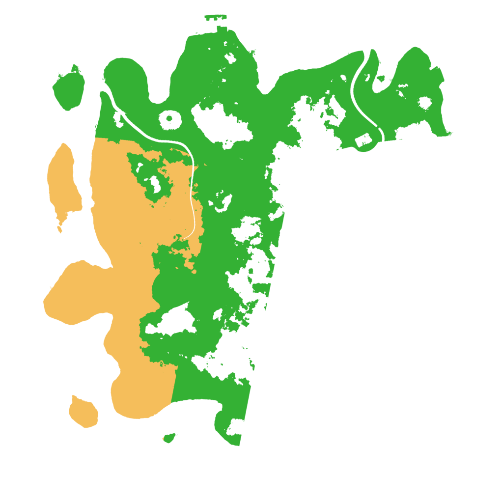 Biome Rust Map: Procedural Map, Size: 3500, Seed: 568795