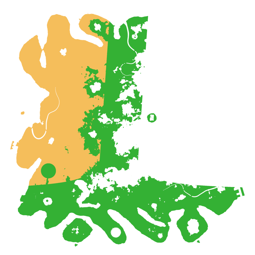Biome Rust Map: Procedural Map, Size: 4500, Seed: 1625875200