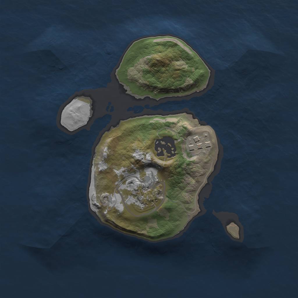 Rust Map: Barren, Size: 1994, Seed: 100, 5 Monuments