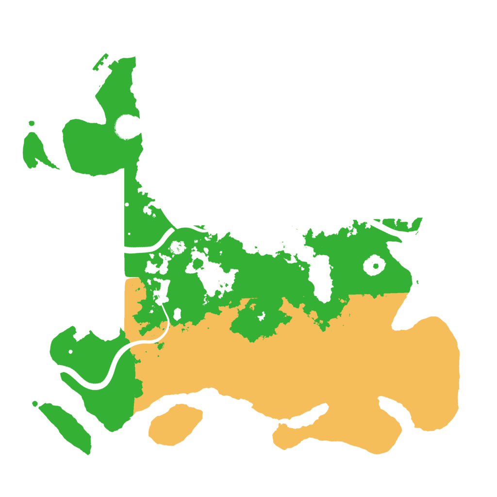 Biome Rust Map: Procedural Map, Size: 3600, Seed: 83903523