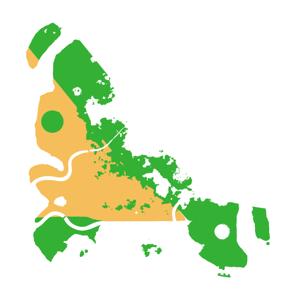 Biome Rust Map: Procedural Map, Size: 3500, Seed: 781800550
