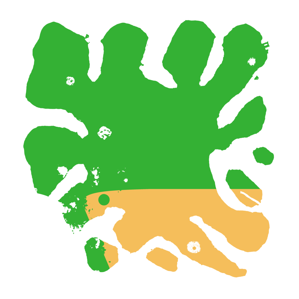 Biome Rust Map: Procedural Map, Size: 3500, Seed: 14444