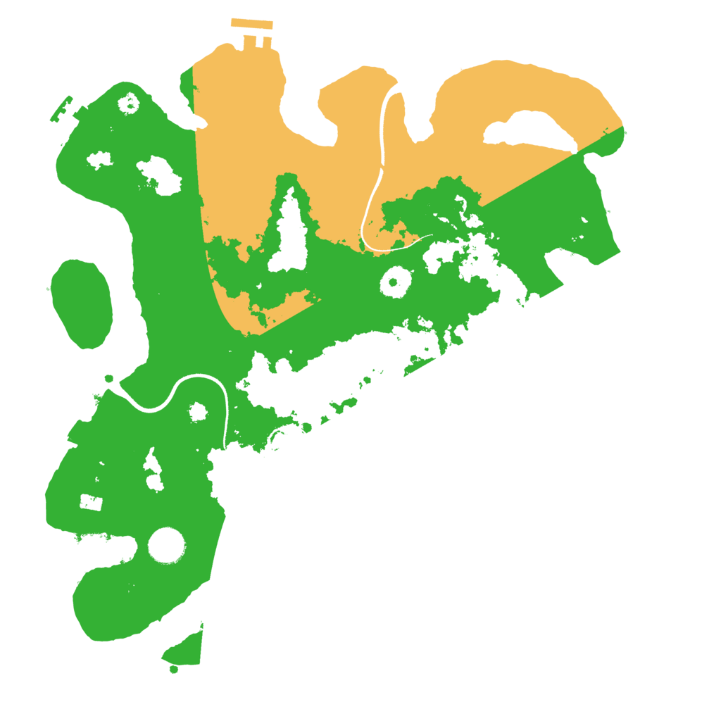 Biome Rust Map: Procedural Map, Size: 3500, Seed: 15934