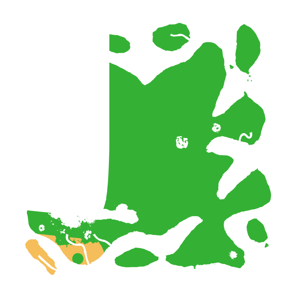 Biome Rust Map: Procedural Map, Size: 3500, Seed: 16888