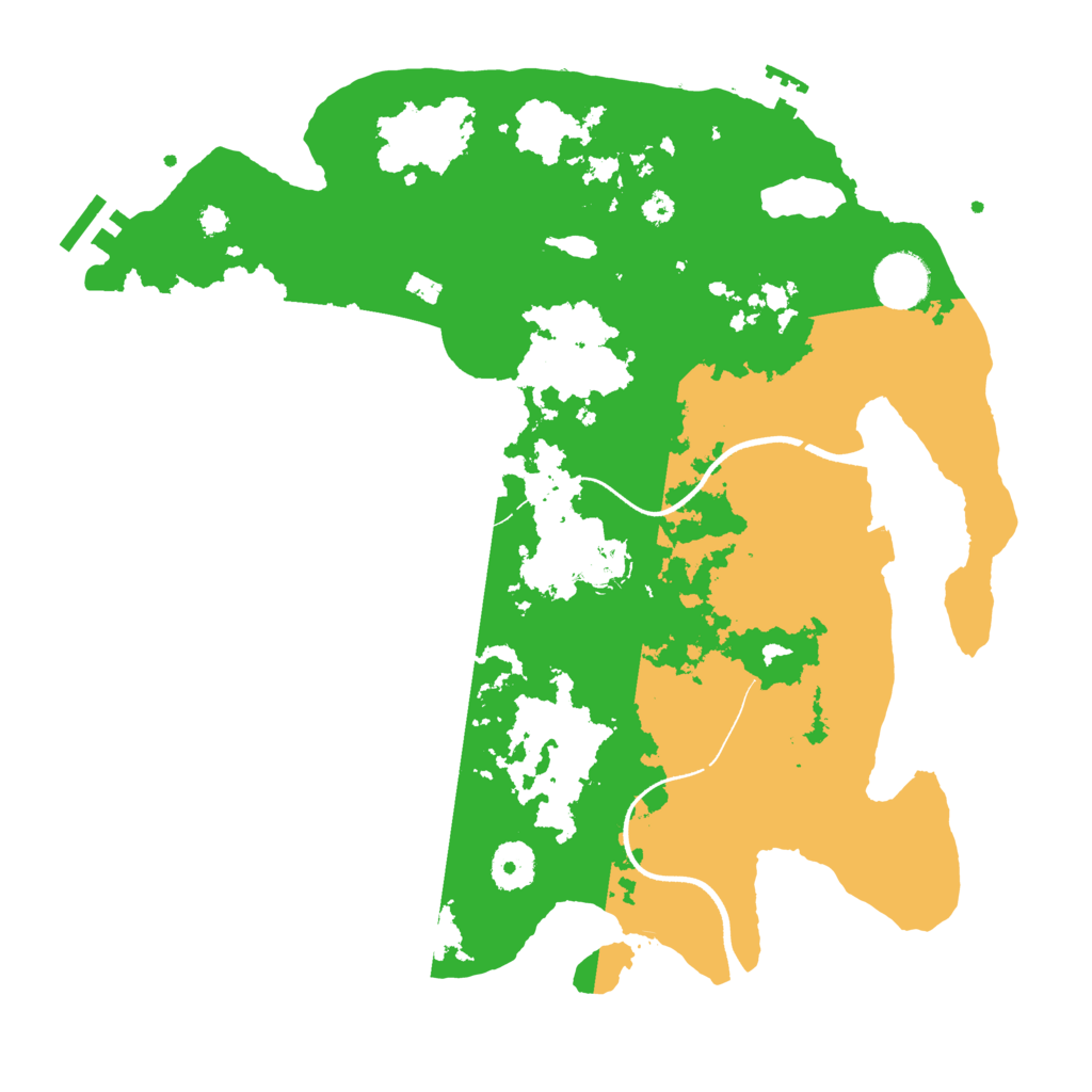 Biome Rust Map: Procedural Map, Size: 3500, Seed: 5303652