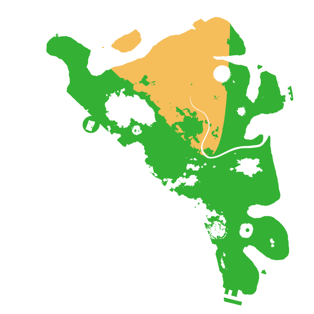 Biome Rust Map: Procedural Map, Size: 3300, Seed: 8888