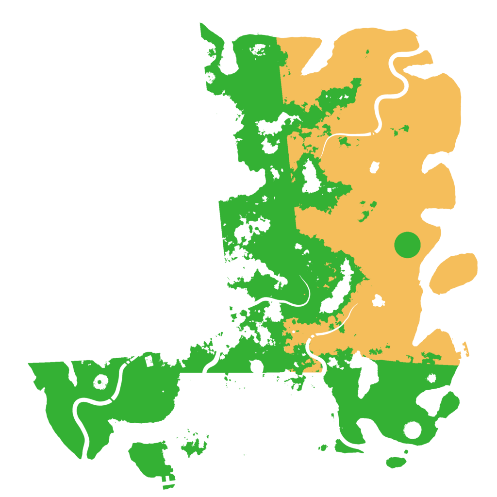 Biome Rust Map: Procedural Map, Size: 5000, Seed: 1136135743