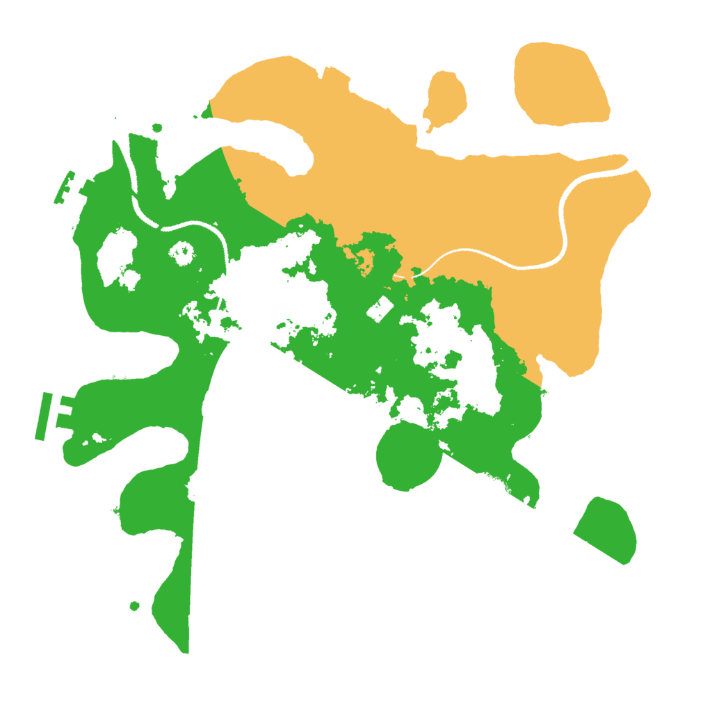 Biome Rust Map: Procedural Map, Size: 3000, Seed: 5016