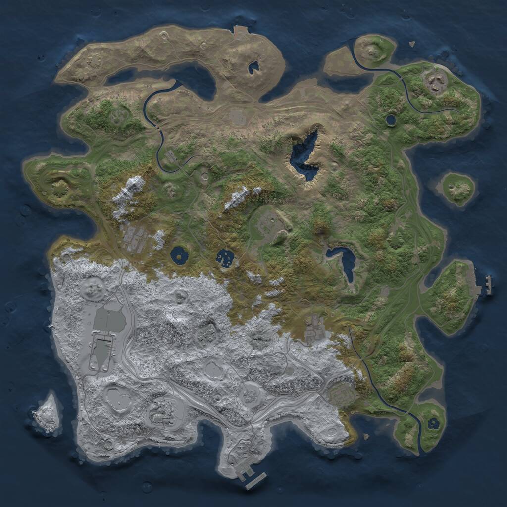 Rust Map: Procedural Map, Size: 4250, Seed: 503159, 15 Monuments