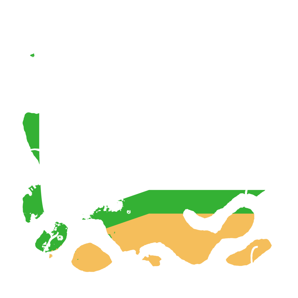 Biome Rust Map: Procedural Map, Size: 3800, Seed: 11107