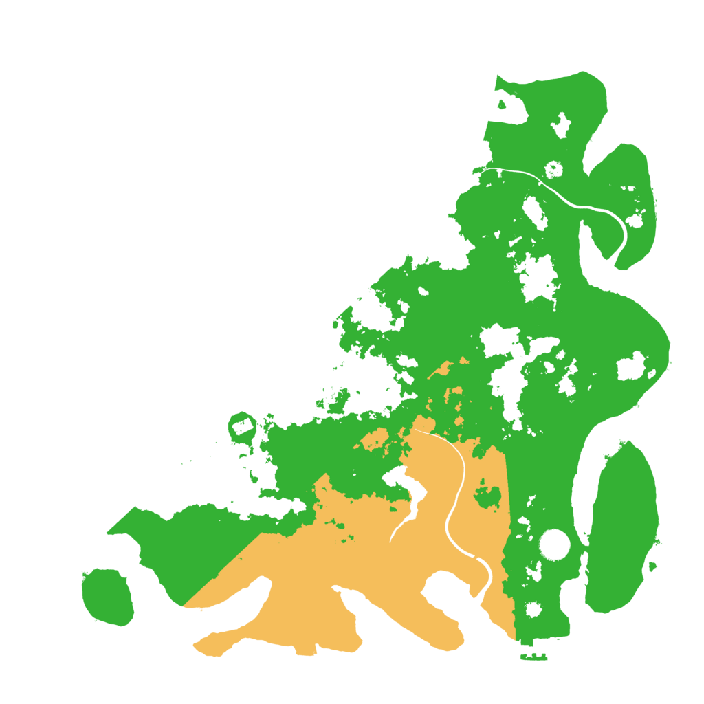 Biome Rust Map: Procedural Map, Size: 4000, Seed: 197629