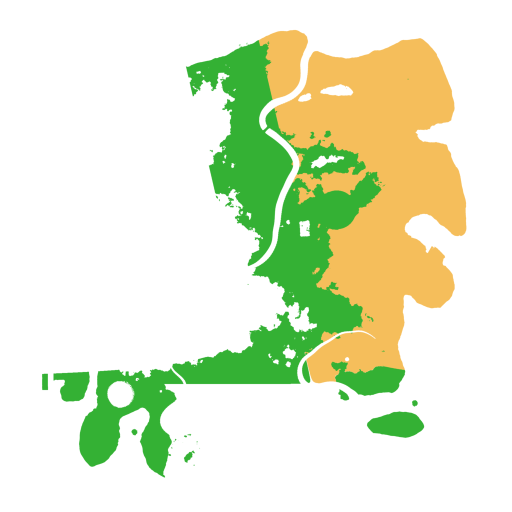 Biome Rust Map: Procedural Map, Size: 3500, Seed: 4789632